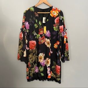 ALEXIA ADMOR floral dress with bell sleeves